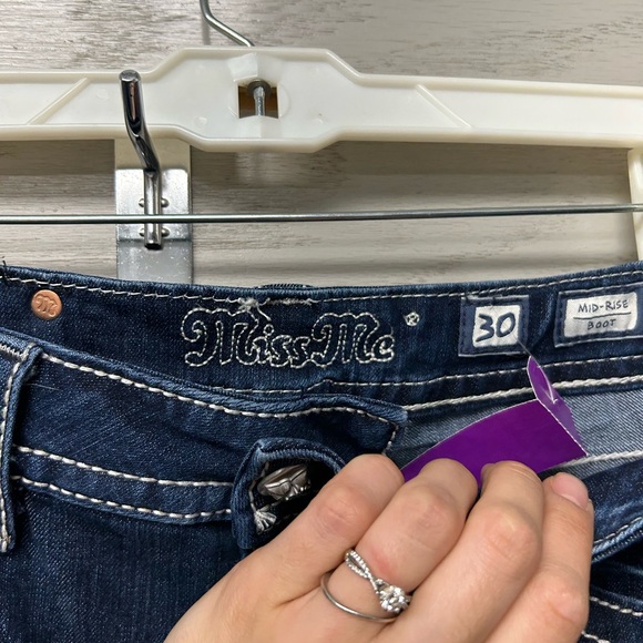 Miss Me Dark Blue Boot Cut Jeans - Picture 9 of 10